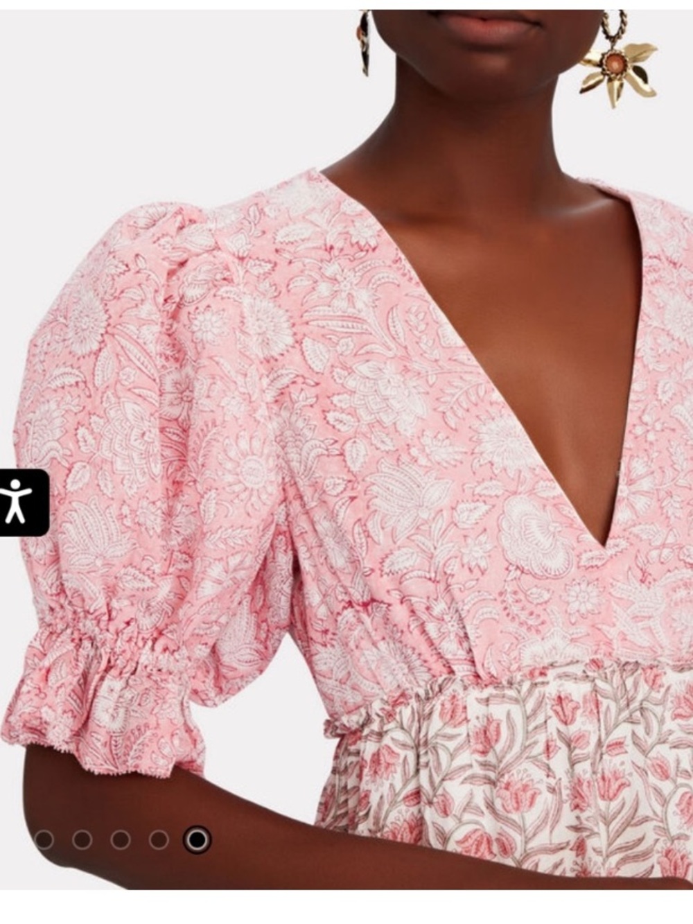 {Saylor} Puff Sleeve Mini Dress - Picture 4 of 15